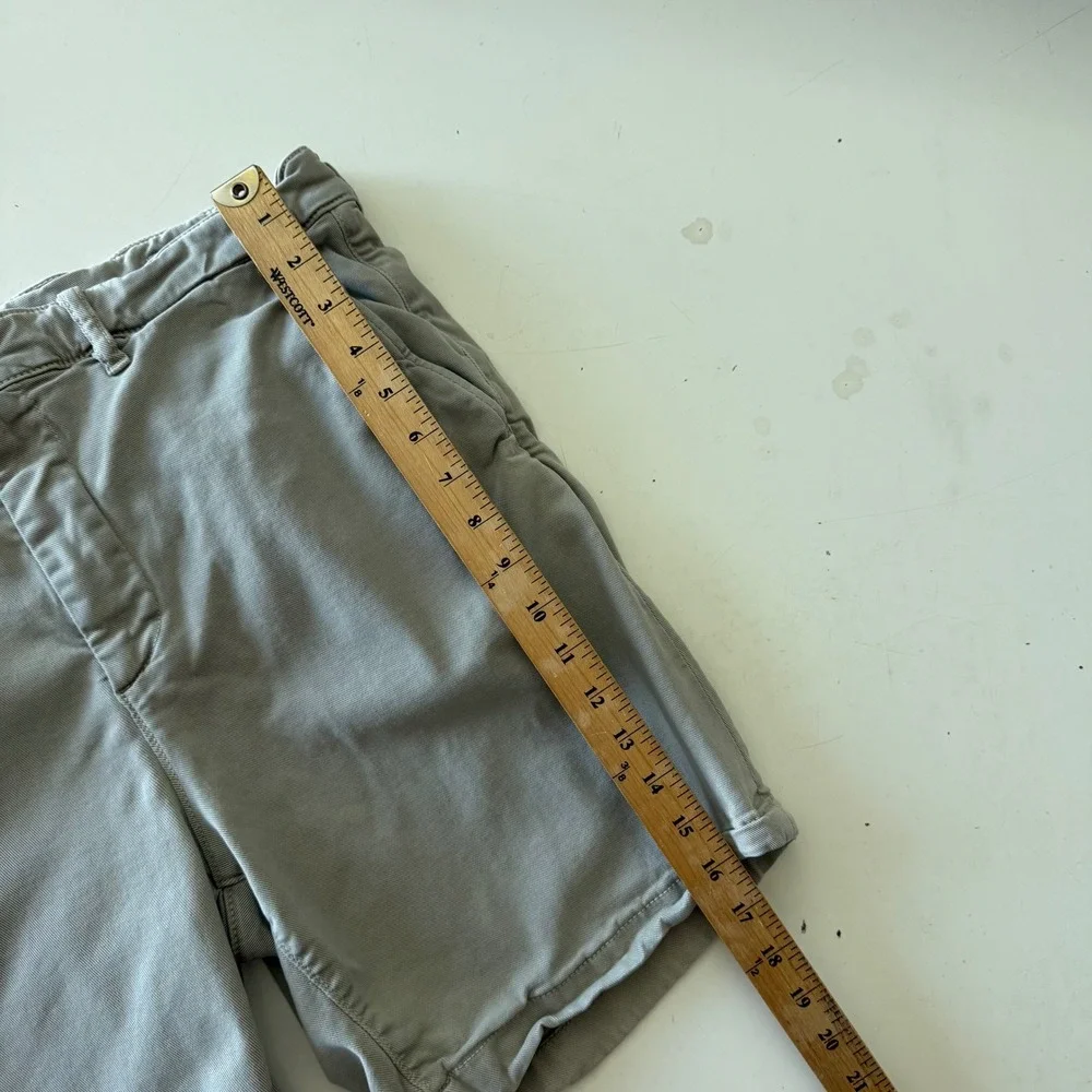 Faherty Coastline Premium Chino Shorts Mens 34 x7 Tailored Fit Khaki Tan Stretch